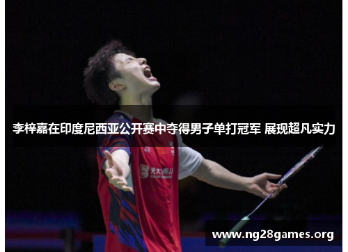 李梓嘉在印度尼西亚公开赛中夺得男子单打冠军 展现超凡实力